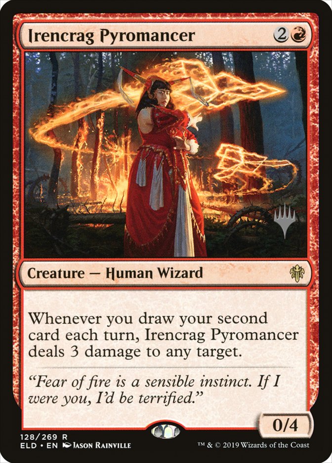 Irencrag Pyromancer (Promo Pack) [Throne of Eldraine Promos] | Game Master's Emporium (The New GME)