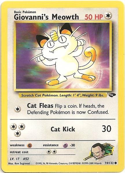 Giovanni's Meowth (74/132) [Gym Challenge Unlimited] | Game Master's Emporium (The New GME)