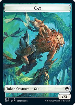 Saproling // Cat Double-Sided Token [Starter Commander Decks] | Game Master's Emporium (The New GME)