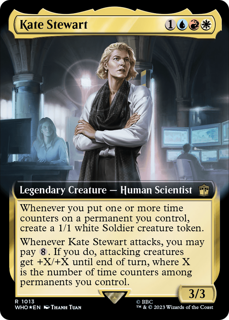 Kate Stewart (Extended Art) (Surge Foil) [Doctor Who] | Game Master's Emporium (The New GME)