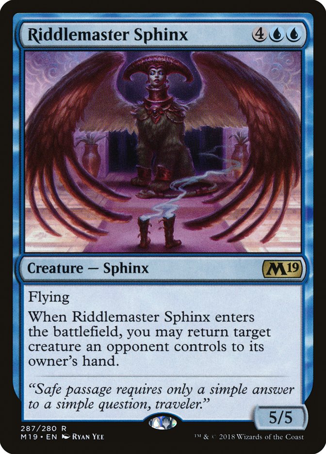 Riddlemaster Sphinx [Core Set 2019] | Game Master's Emporium (The New GME)