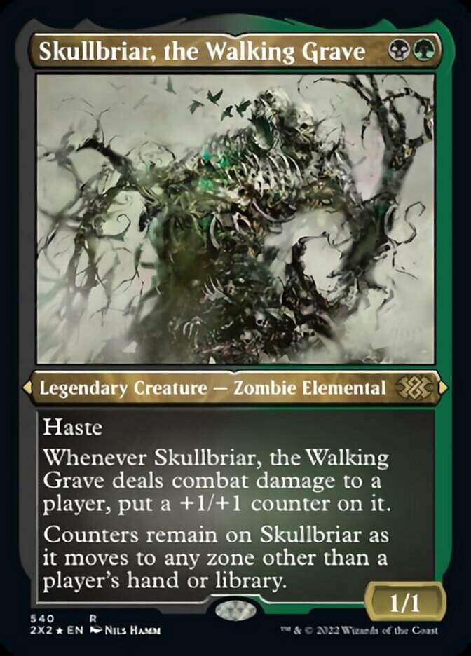 Skullbriar, the Walking Grave (Foil Etched) [Double Masters 2022] | Game Master's Emporium (The New GME)