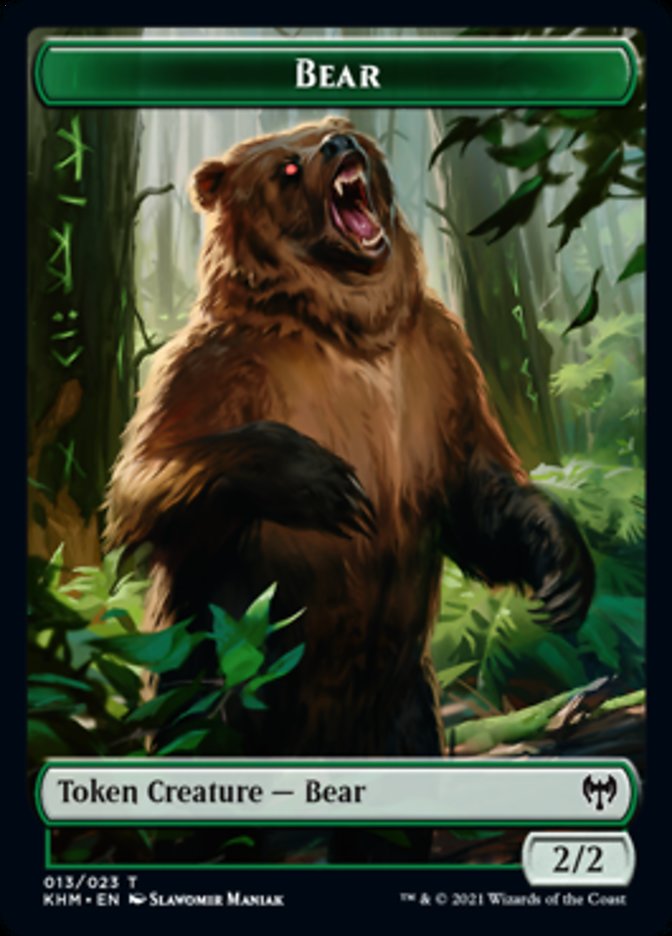 Bear Token [Kaldheim Tokens] | Game Master's Emporium (The New GME)