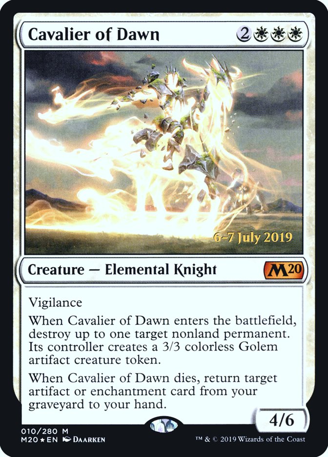 Cavalier of Dawn [Core Set 2020 Prerelease Promos] | Game Master's Emporium (The New GME)