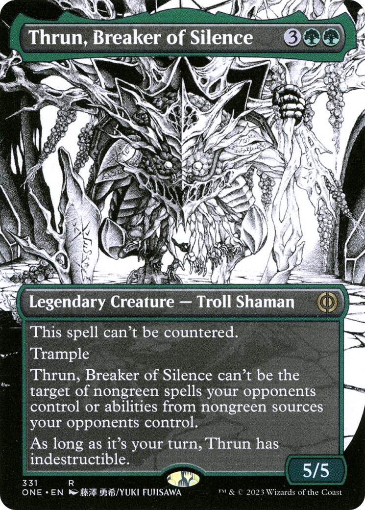 Thrun, Breaker of Silence (Borderless Manga) [Phyrexia: All Will Be One] | Game Master's Emporium (The New GME)