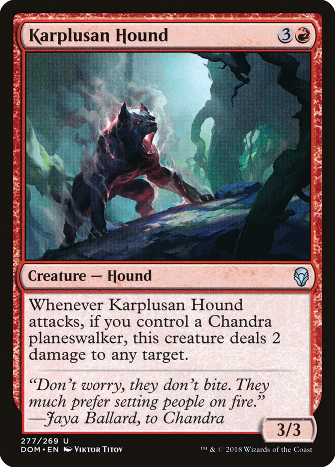 Karplusan Hound [Dominaria] | Game Master's Emporium (The New GME)