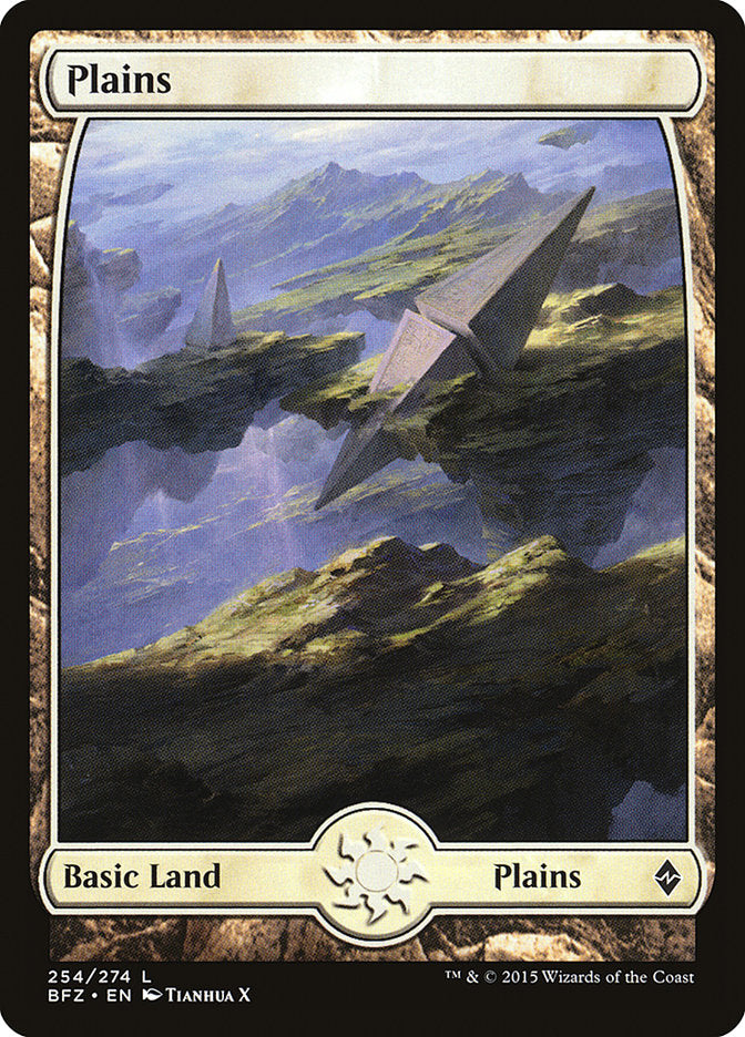 Plains (254) (Full Art) [Battle for Zendikar] | Game Master's Emporium (The New GME)