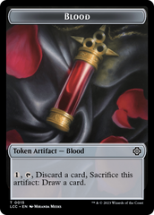 Blood // Vampire (0004) Double-Sided Token [The Lost Caverns of Ixalan Commander Tokens] | Game Master's Emporium (The New GME)