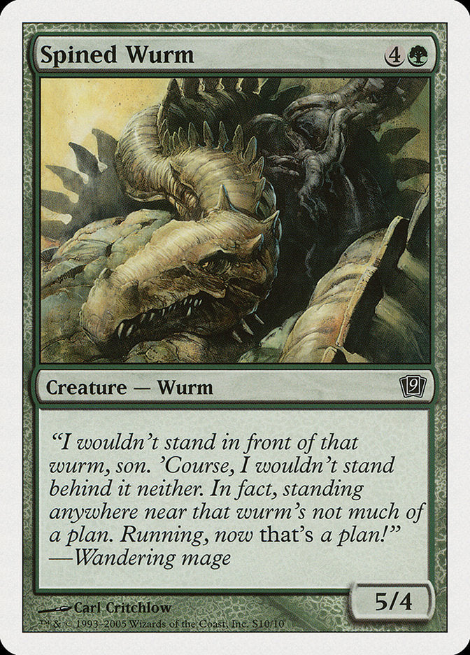 Spined Wurm [Ninth Edition] | Game Master's Emporium (The New GME)