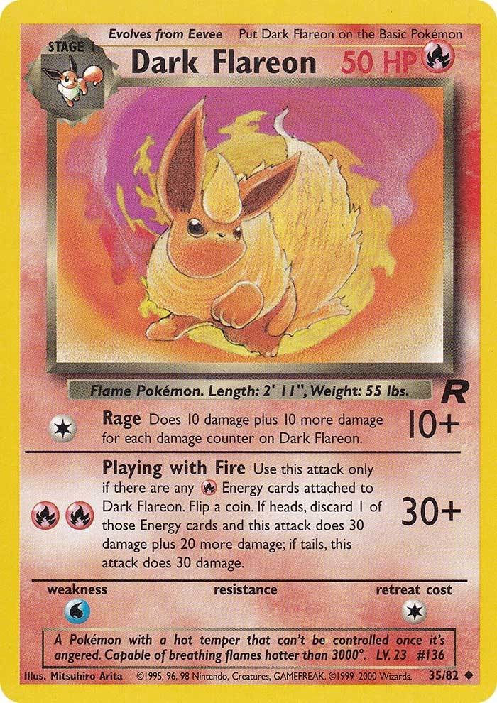 Dark Flareon (35/82) [Team Rocket Unlimited] | Game Master's Emporium (The New GME)