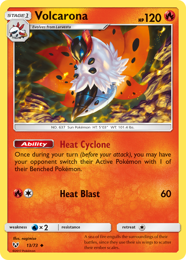 Volcarona (13/73) [Sun & Moon: Shining Legends] | Game Master's Emporium (The New GME)