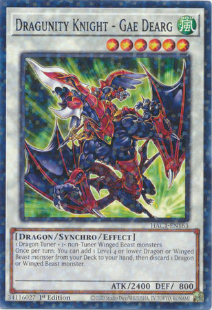 Dragunity Knight - Gae Dearg (Duel Terminal) [HAC1-EN163] Common | Game Master's Emporium (The New GME)