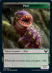 Food // Pest Double-Sided Token [Commander 2021 Tokens] | Game Master's Emporium (The New GME)