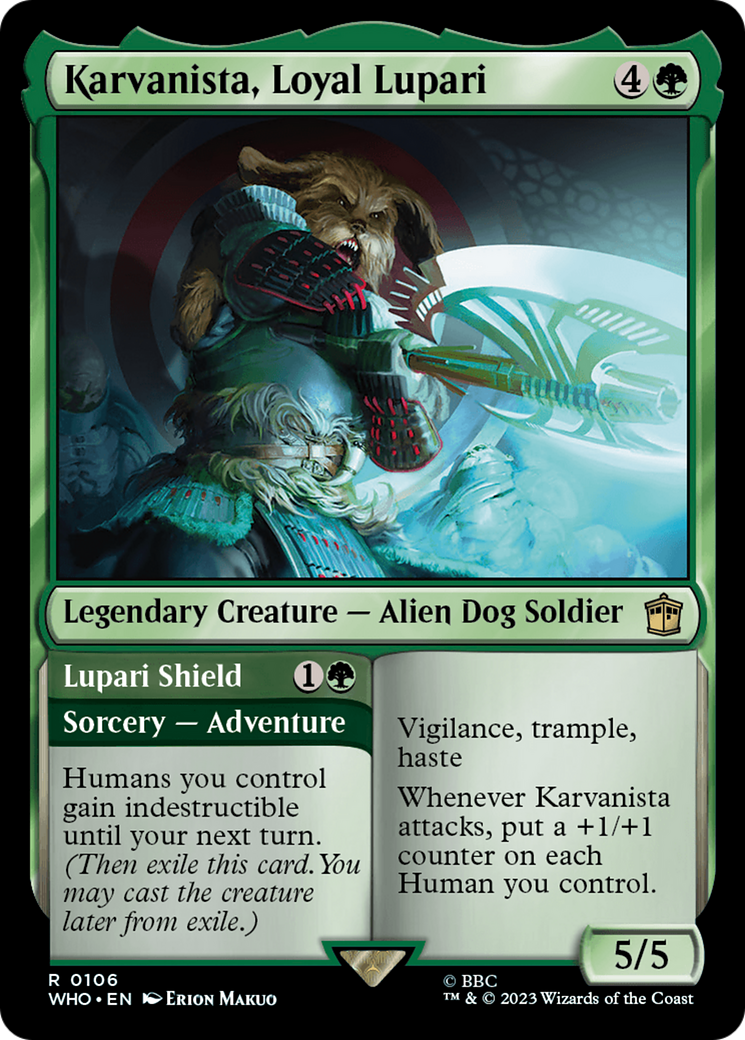 Karvanista, Loyal Lupari // Lupari Shield [Doctor Who] | Game Master's Emporium (The New GME)