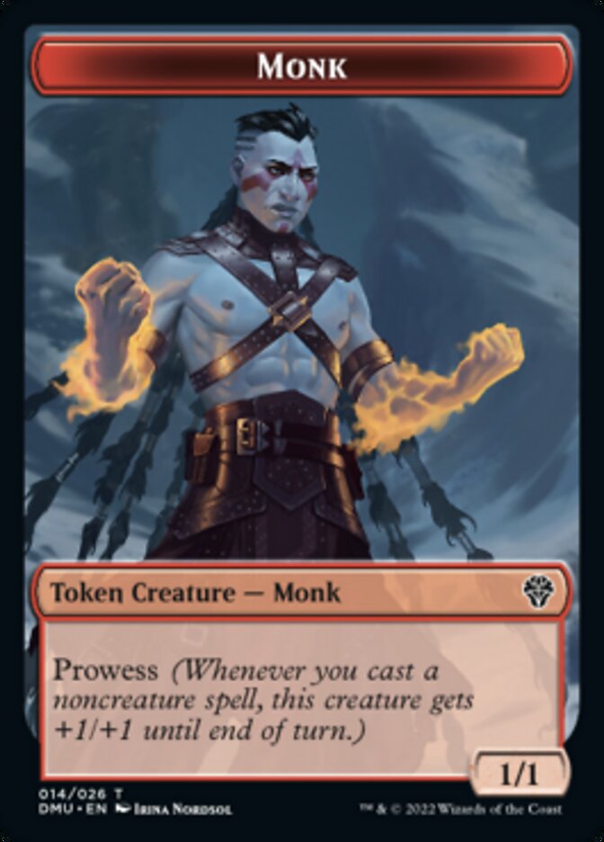 Soldier // Monk Double-Sided Token [Dominaria United Tokens] | Game Master's Emporium (The New GME)