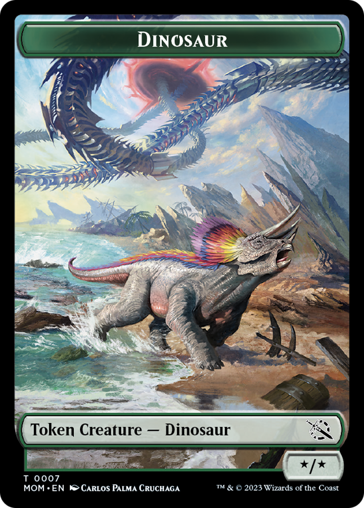 Dinosaur Token [March of the Machine Tokens] | Game Master's Emporium (The New GME)