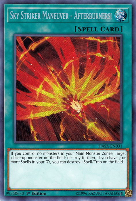 Sky Striker Maneuver - Afterburners! [DASA-EN031] Secret Rare | Game Master's Emporium (The New GME)