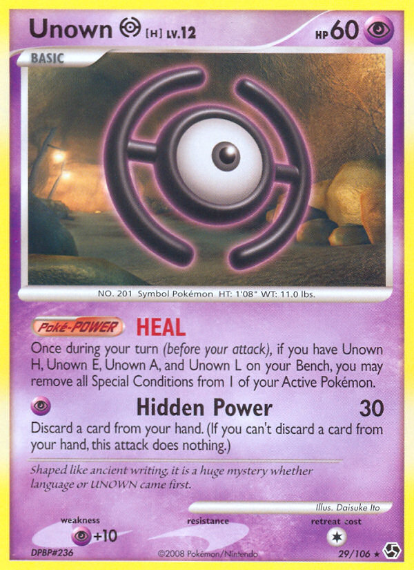 Unown H (29/106) [Diamond & Pearl: Great Encounters] | Game Master's Emporium (The New GME)