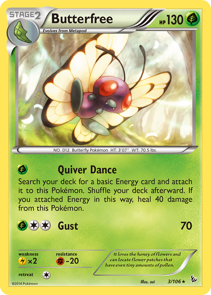 Butterfree (3/106) [XY: Flashfire] | Game Master's Emporium (The New GME)