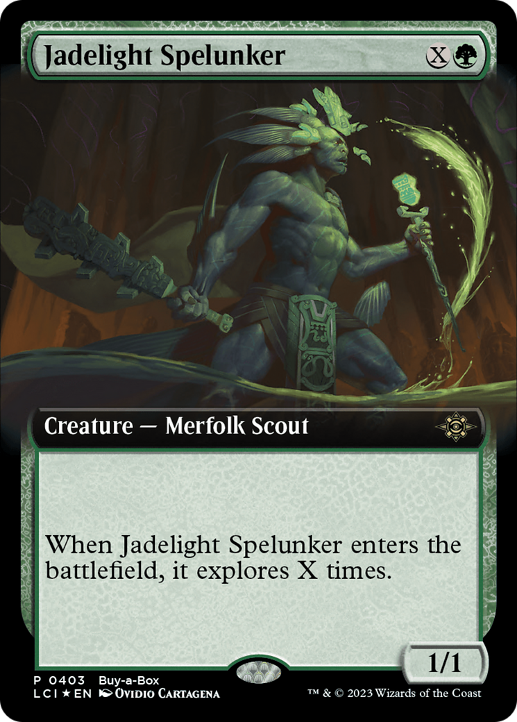 Jadelight Spelunker (Extended Art) (Buy-A-Box) [The Lost Caverns of Ixalan Promos] | Game Master's Emporium (The New GME)
