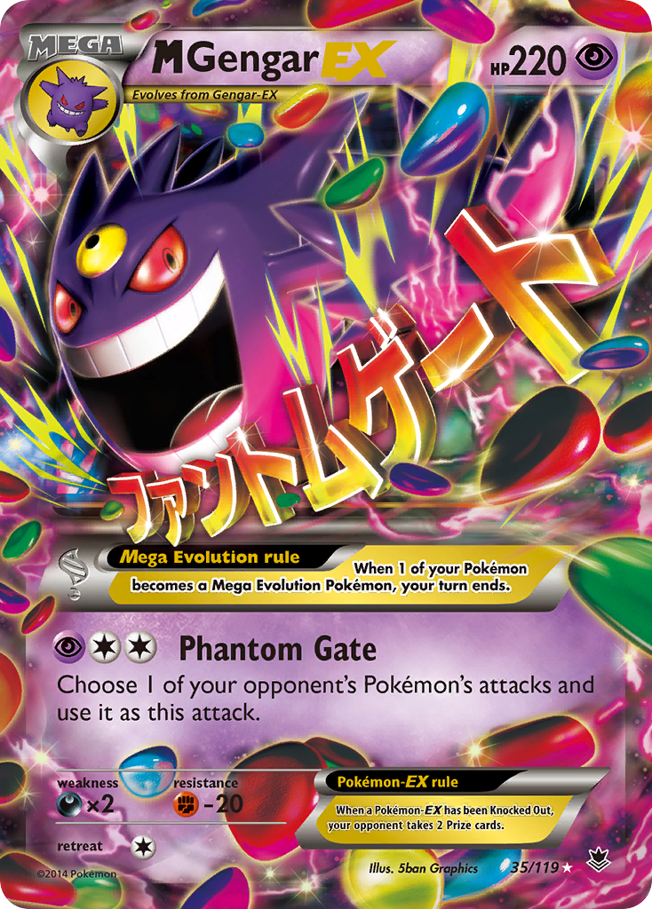 M Gengar EX (35/119) [XY: Phantom Forces] | Game Master's Emporium (The New GME)