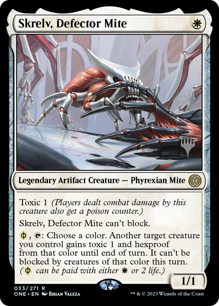 Skrelv, Defector Mite (Promo Pack) [Phyrexia: All Will Be One Promos] | Game Master's Emporium (The New GME)