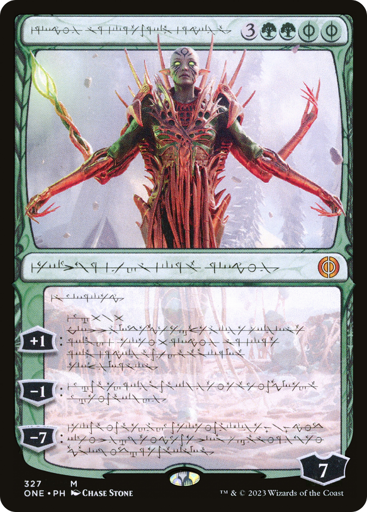 Nissa, Ascended Animist (Phyrexian) [Phyrexia: All Will Be One] | Game Master's Emporium (The New GME)