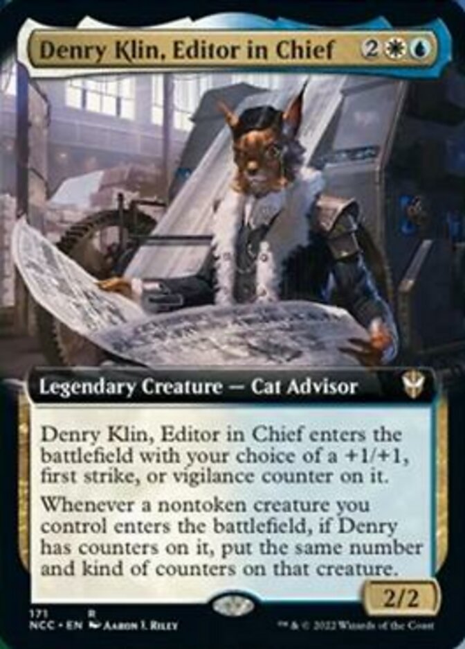 Denry Klin, Editor in Chief (Extended Art) [Streets of New Capenna Commander] | Game Master's Emporium (The New GME)