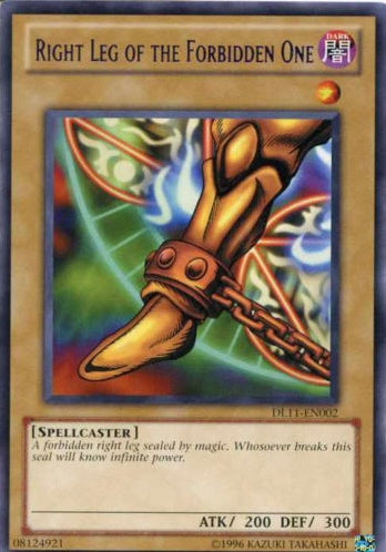 Right Leg of the Forbidden One (Red) [DL11-EN002] Rare | Game Master's Emporium (The New GME)