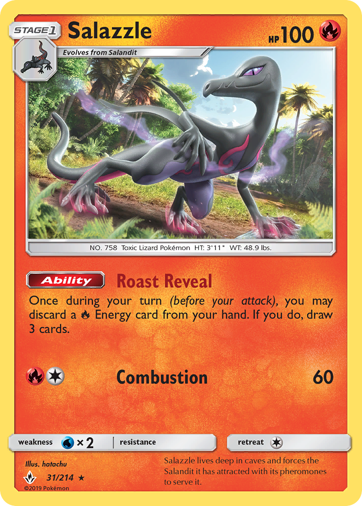 Salazzle (31/214) [Sun & Moon: Unbroken Bonds] | Game Master's Emporium (The New GME)