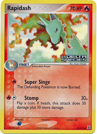 Rapidash (52/113) (Stamped) [EX: Delta Species] | Game Master's Emporium (The New GME)