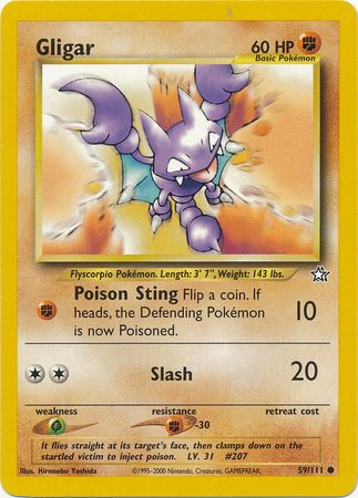 Gligar (59/111) [Neo Genesis Unlimited] | Game Master's Emporium (The New GME)