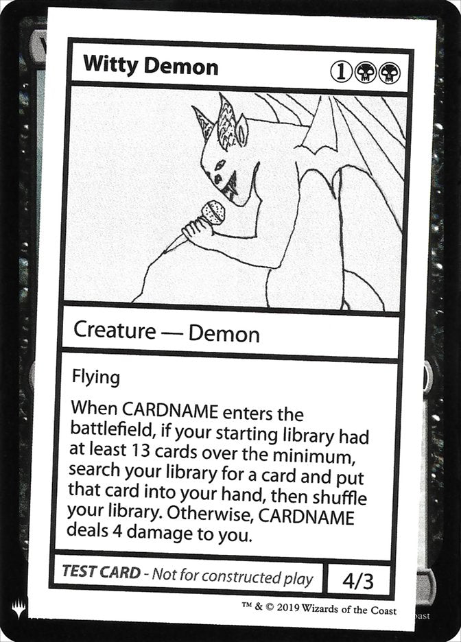 Witty Demon [Mystery Booster Playtest Cards] | Game Master's Emporium (The New GME)