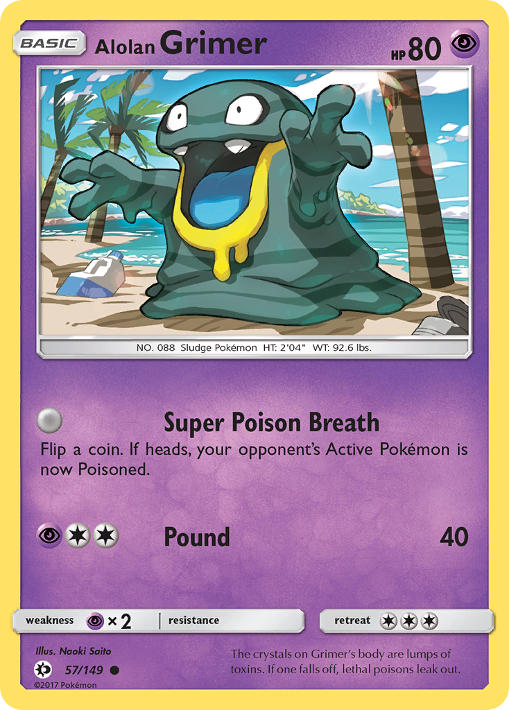 Alolan Grimer (57/149) [Sun & Moon: Base Set] | Game Master's Emporium (The New GME)