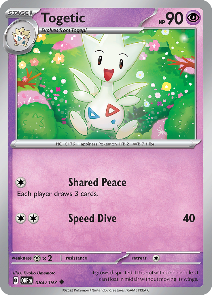 Togetic (084/197) [Scarlet & Violet: Obsidian Flames] | Game Master's Emporium (The New GME)