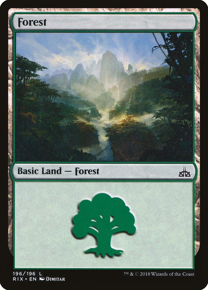 Forest (196) [Rivals of Ixalan] | Game Master's Emporium (The New GME)