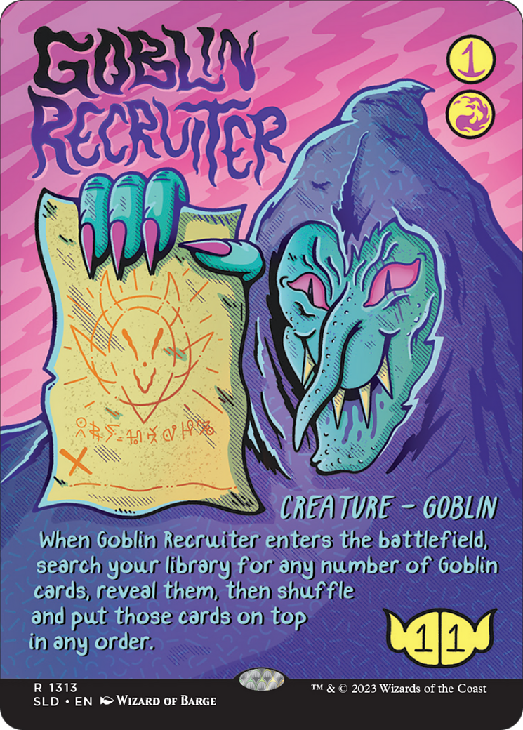 Goblin Recruiter (Rainbow Foil) [Secret Lair Drop Series] | Game Master's Emporium (The New GME)