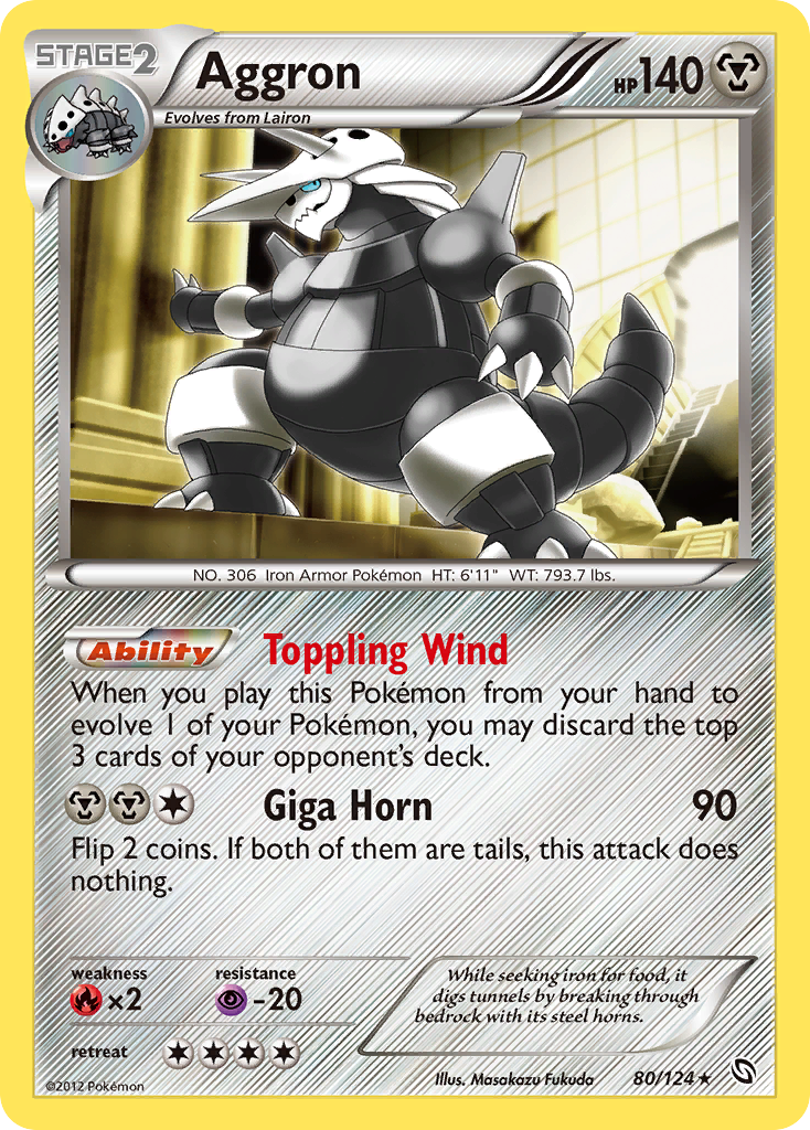 Aggron (80/124) [Black & White: Dragons Exalted] | Game Master's Emporium (The New GME)
