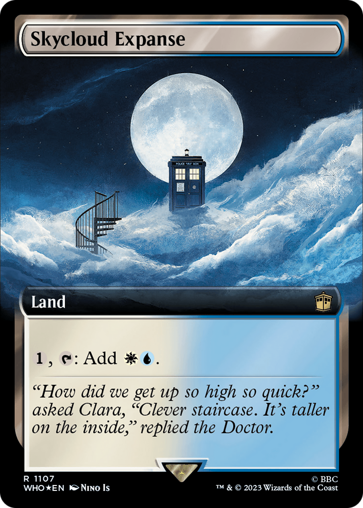 Skycloud Expanse (Extended Art) (Surge Foil) [Doctor Who] | Game Master's Emporium (The New GME)