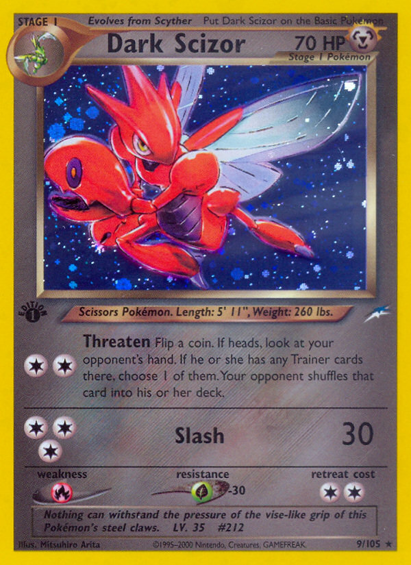 Dark Scizor (9/105) [Neo Destiny 1st Edition] | Game Master's Emporium (The New GME)