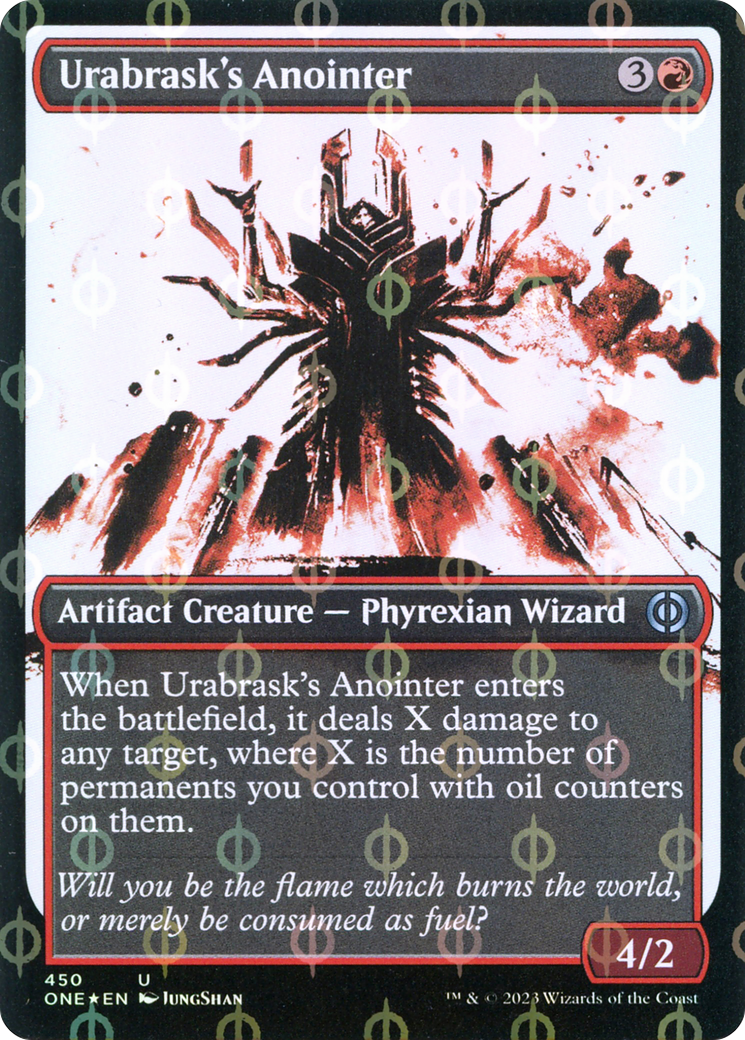 Urabrask's Anointer (Showcase Ichor Step-and-Compleat Foil) [Phyrexia: All Will Be One] | Game Master's Emporium (The New GME)