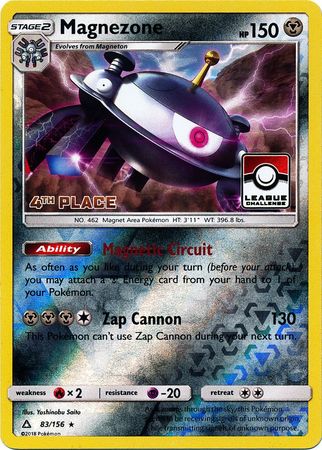 Magnezone (83/156) (League Promo 4th Place) [Sun & Moon: Ultra Prism] | Game Master's Emporium (The New GME)