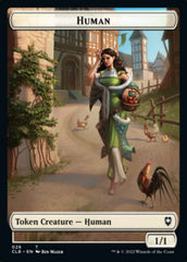 Spider // Human Double-Sided Token [Commander Legends: Battle for Baldur's Gate Tokens] | Game Master's Emporium (The New GME)