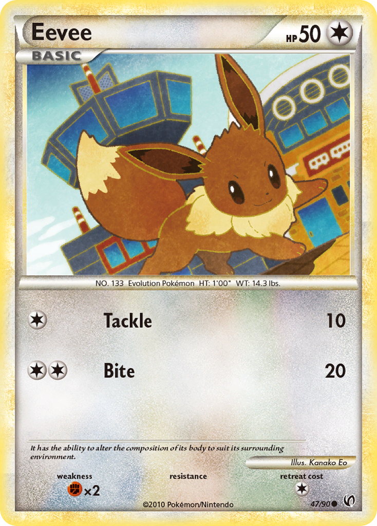 Eevee (47/90) [HeartGold & SoulSilver: Undaunted] | Game Master's Emporium (The New GME)