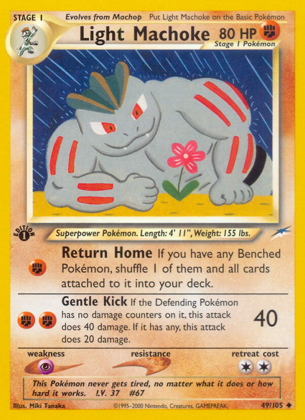 Light Machoke (49/105) [Neo Destiny 1st Edition] | Game Master's Emporium (The New GME)