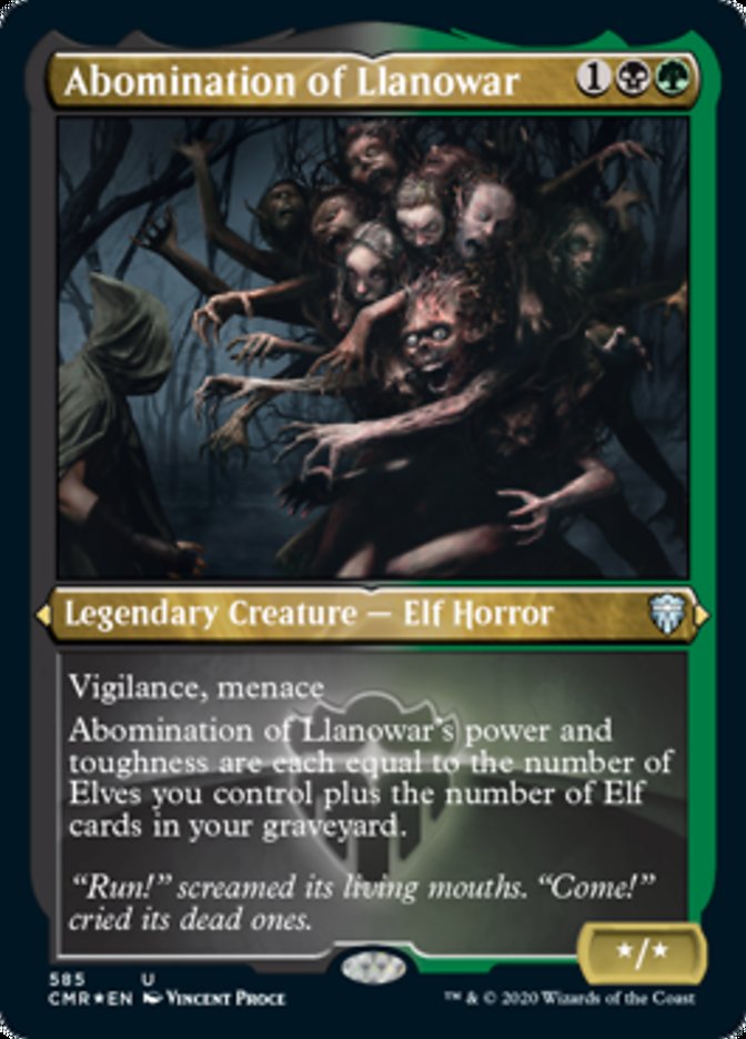 Abomination of Llanowar (Etched) [Commander Legends] | Game Master's Emporium (The New GME)