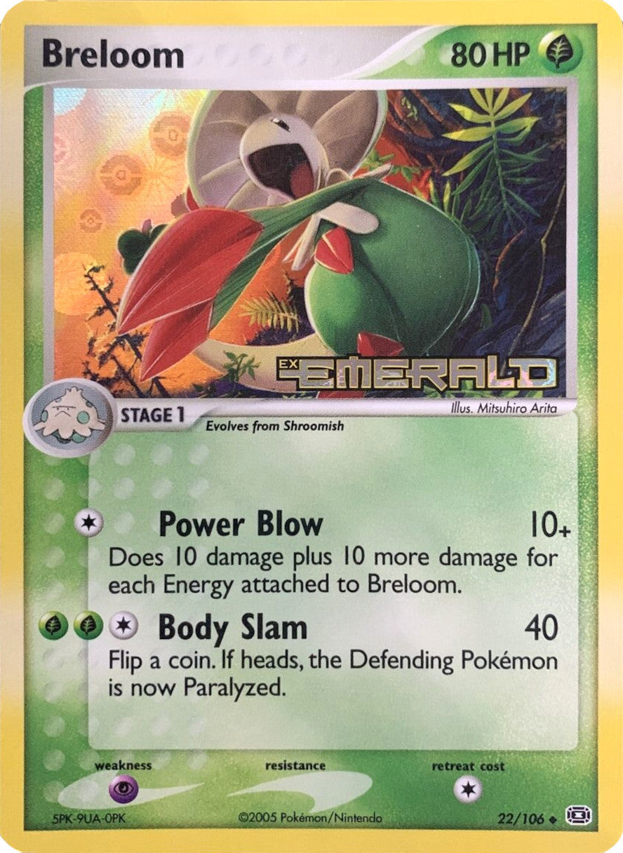 Breloom (22/106) (Stamped) [EX: Emerald] | Game Master's Emporium (The New GME)