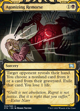 Agonizing Remorse (Foil Etched) [Strixhaven: School of Mages Mystical Archive] | Game Master's Emporium (The New GME)