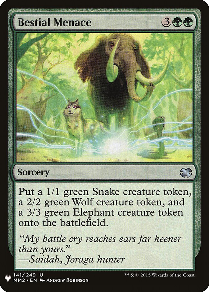 Bestial Menace [Mystery Booster] | Game Master's Emporium (The New GME)