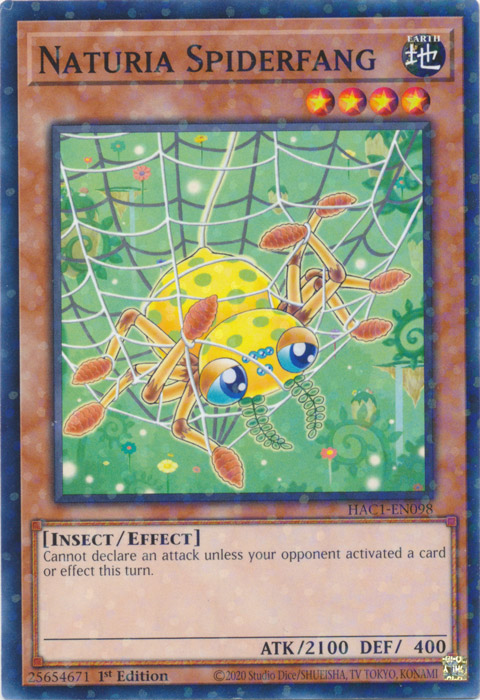 Naturia Spiderfang (Duel Terminal) [HAC1-EN098] Common | Game Master's Emporium (The New GME)